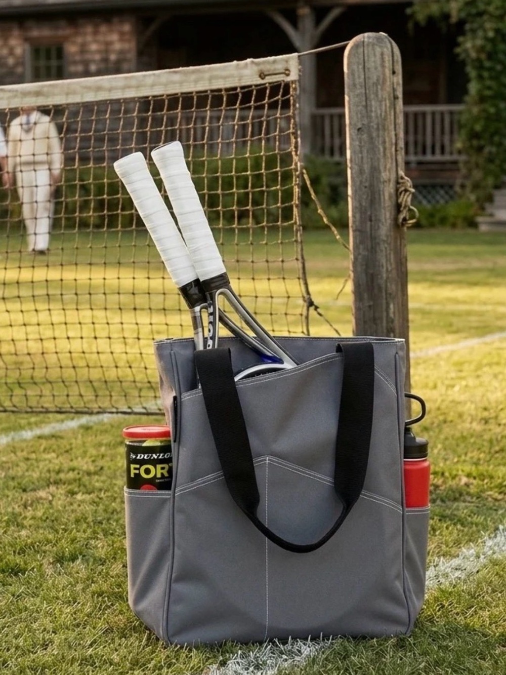 Maggie Mather Original Tennis Tote- Coral